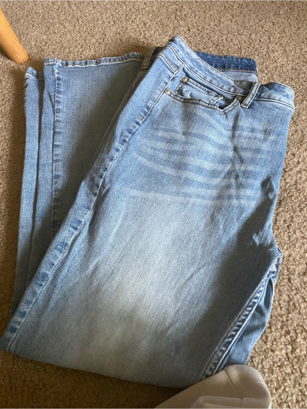 Candace Cameron Bure Light Blue Straight Leg Jeans